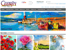 Tablet Screenshot of celebrityartstudio.com